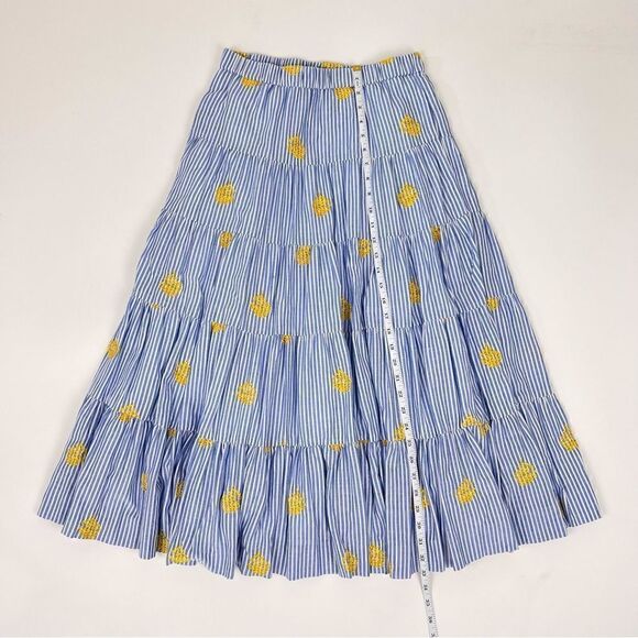 J. CREW Embroidered Pineapple Skirt & Tank Size XS & 2.  SELLING AS A SET - Picture 13 of 14